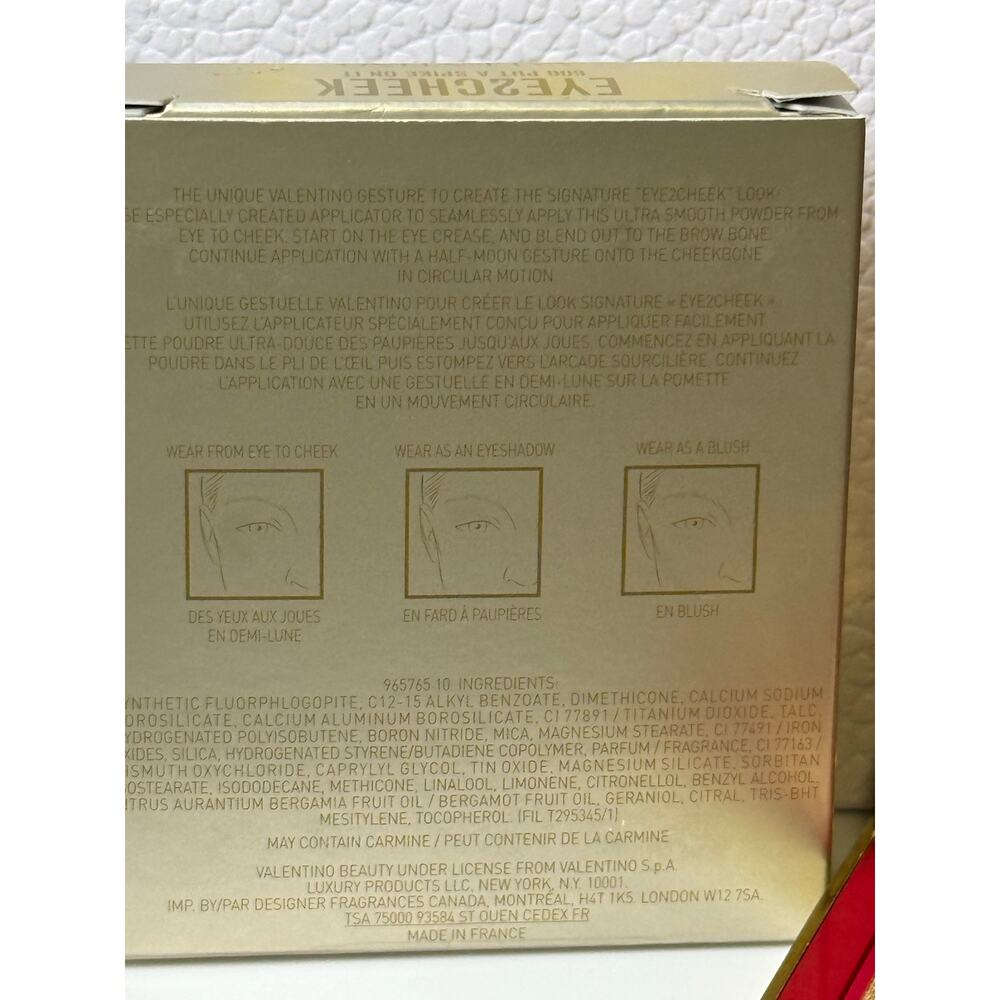 Valentino Eye2Cheek Blush & Eyeshadow - 600A PUT A SPIKE ON IT - New in Box - Picture 6 of 7